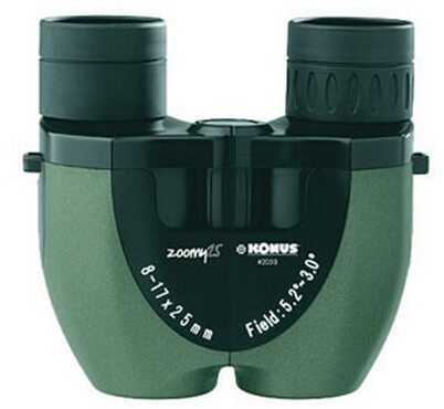 Konus Optical & Sports System Zoom Binoculars 8-17X25- Green PVC 2059