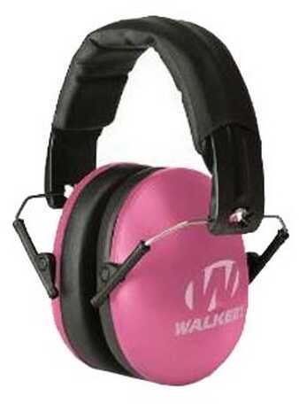Walkers Game Ear / GSM Outdoors Youth & Women Folding Muff <span style="font-weight:bolder; ">Pink</span> GWP-YWFM2-PNK
