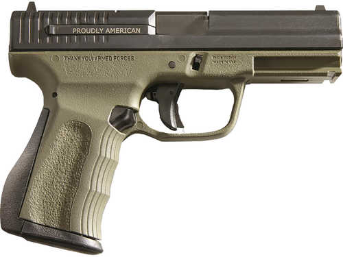 FMK Elite Pistol Package 9mm 4 in. O barrel, 14 rd. OD green finish