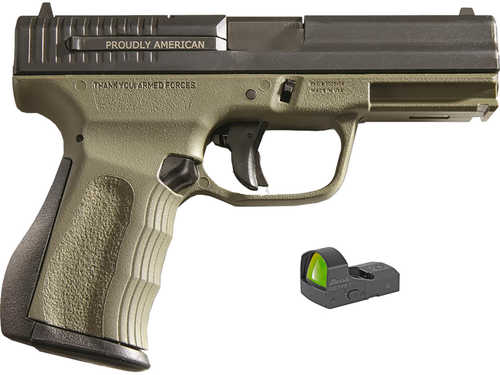 FMK Elite Pro Pistol Package 9mm 4 in. barrel, 14 rd. w/ Burris Fastfire 3 optic, OD green finish