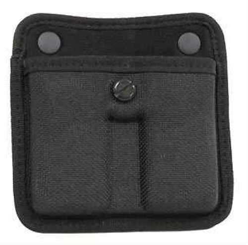 Bianchi Model 7922 AccuMold Triple Threat II Double Magazine Pouch Fits Browning Hi-Power Nylon Black Finish 18797