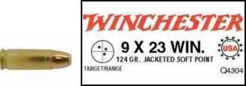 9X23mm Winchester 50 Rounds Ammunition 124 Grain Soft Point
