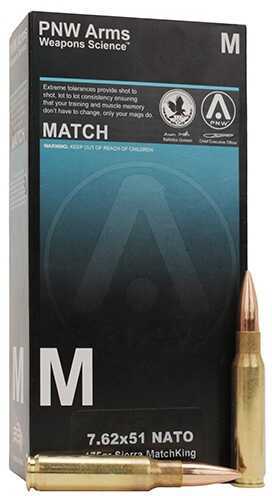 PNW Arms 7.62x51 NATO Sniper 175 Grains HPBT (Per 20) Md: 7.62NATOSNP175HPBT20