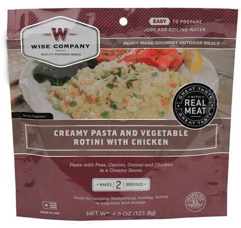 Wise Foods Entrée in Pouch Creamy Pasta & Vegetable Rotini w/Chicken, 2 Servings 03-706