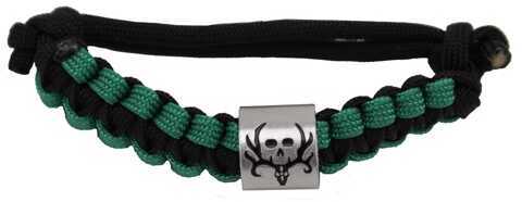 AES Outdoors Bone Collector Survival Bracelet Black/Green BC-SB-001