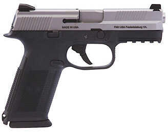 Pistol FNH USA FNS-9 No Safety 9mm Luger 17 Round 3 Magazines Black/Stainless Steel 66753