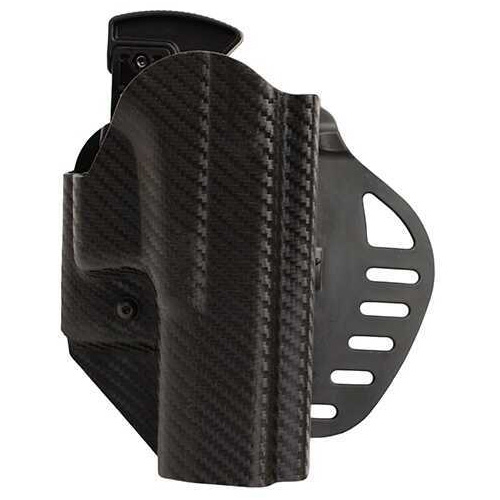 Hogue Grips Powerspeed Carry 1 Holster Right Hand Black for Glock 17, 22, 31 CF Weave 52817