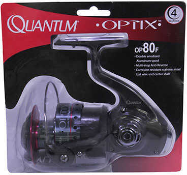 Zebco / Quantum Optix Spinning Reel Size 80 4.9:1 Gear Ratio Bearings Ambidextrous Md: OP80FACP3