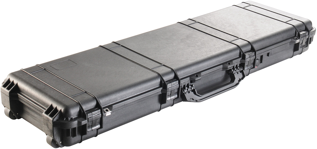 Pelican 1750 Protector Wheeled Rifle Case 53" Foam Interior Polymer Black 1750-000-110