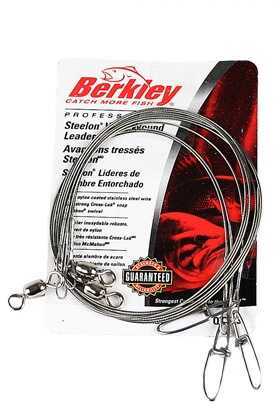 Berkley Wire-Wound Steelon Leaders 9" 20 lbs, Bright 1011681