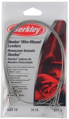 Berkley Wire-Wound Steelon Leaders 18" 30 lbs, Bright 1011695