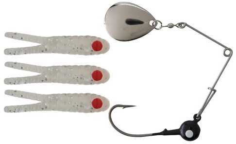 Johnson Beetle Spin, 1.5" Clear Glitter/Red Dot 1119448