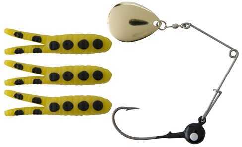 Johnson Beetle Spin, 1.5" Yellow/Black Spots 1120008