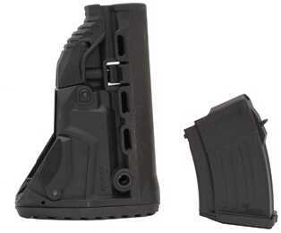 FAB Defense Stock Fits AK-47 Survival Buttstock with Built-in 10 round Mag Carrier Black Finish GK-MAG