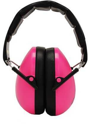 Walkers Game Ear / GSM Outdoors Youth & Women Folding Muff Pink Duck Commander Md: GWP-YMFM2PNK-DC