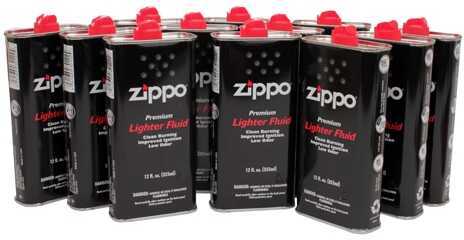 Zippo Lighter Fuel, 12 Cans 12 oz Md: 3365