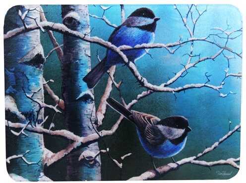 Click to see larger image. Rivers Edge Products Cutting Board Chickadees 734