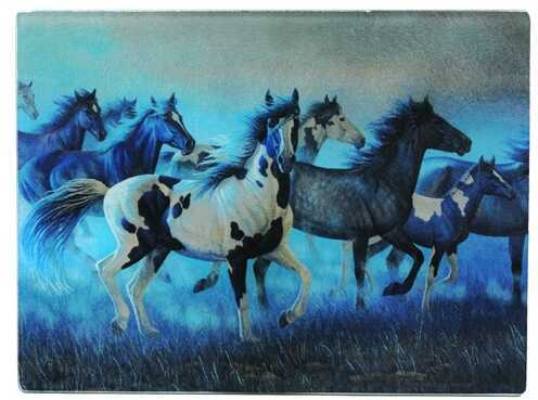 Click to see larger image. Rivers Edge Products Cutting Board Running Horses 728