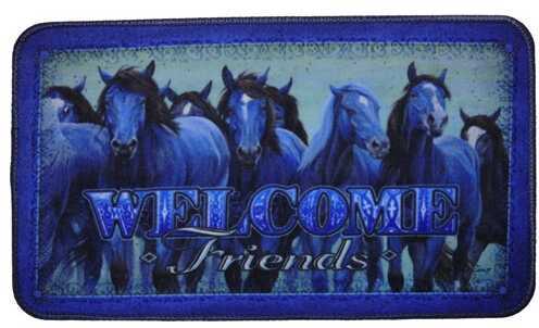 Rivers Edge Products Door Mat, 30"x18" Horses 1867