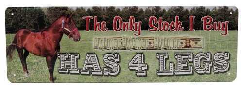 Rivers Edge Products 10.5" x 3.5" Tin Sign The Only Stock I Buy 1430