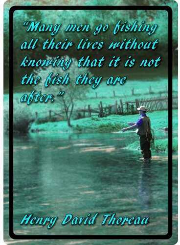Click to see larger image. Rivers Edge Products 12" x 17" Tin Sign Many Men Go Fishing 1512