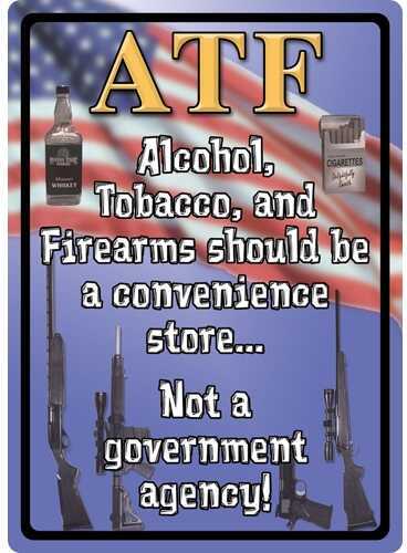 Click to see larger image. Rivers Edge Products 12" x 17" Tin Sign ATF 1517
