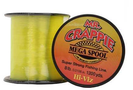 Lew's Mr. Crappie Mega Spools HiVis, 8 lb Md: MC8HV