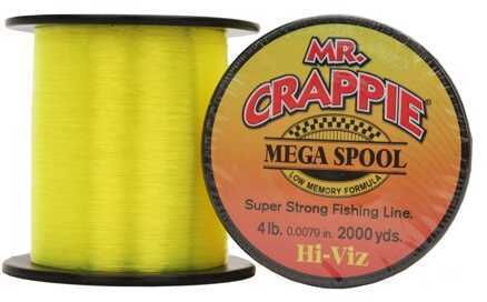Lew's Mr. Crappie Mega Spools HiVis, 4 lb Md: MC4HV