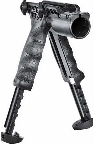 Mako Group Vertical Foregrip Black w/Bipod, 1" Light Adapter, Gen 2 Md: T-PODG2FA-B
