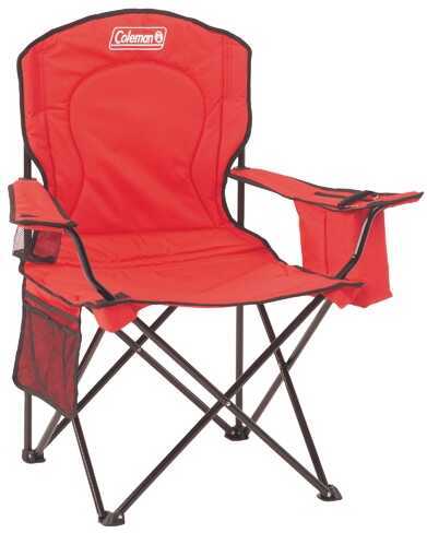 Coleman Chair Adult Quad With Cooler, Red Md: 2000002189