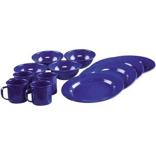 Coleman Enamelware Dining Set Blue 12 Piece Md: 2000016404