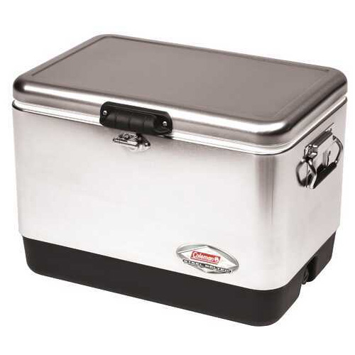 Coleman Cooler, 54 Quart Stainless Steel Md: 6155B707