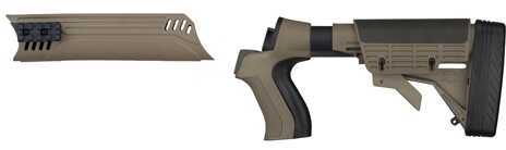 Click to see larger image. Advanced Technology Intl. Talon T2 6 Position Adjustable Stock/Forend Package Aluminum Desert Tan Mossberg 20 Gauge Md: A.1. A.1.20.1041