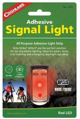 Coghlans Adhesive Signal Light Red Md: 1470