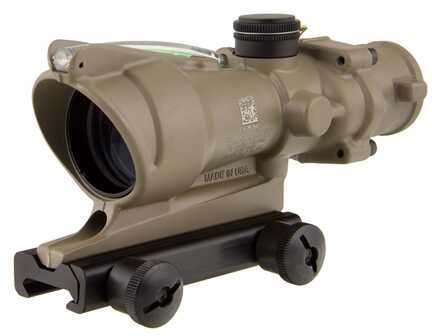 Trijicon ACOG 4x32 Dual Illuminated Green Chevron, Cerakote Flat Dark Earth Md: Ta31-D-100313