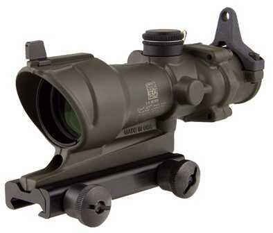 Trijicon ACOG 4x32 Tritium, BUIS & TA51 Mount, Cerakote, OD Green Md: TA01-D-100318