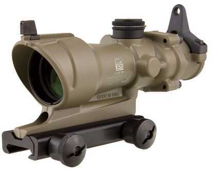 Trijicon ACOG Rifle Scope 4X 32 Amber Crosshair .223 Dark Earth W/BUIS & Ta51 Mount-Ck-FDE Center Illuminated Ta01-D-100