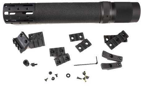 Hogue Grips Forend Black Accessory Attachment Free Float With Overmolded Gripping AR Rifles Length 15074