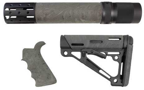 Click to see larger image. Hogue AR15 Kit BFG Grip Rail Forend Accessory OMC Ghillie Green Md: 15878