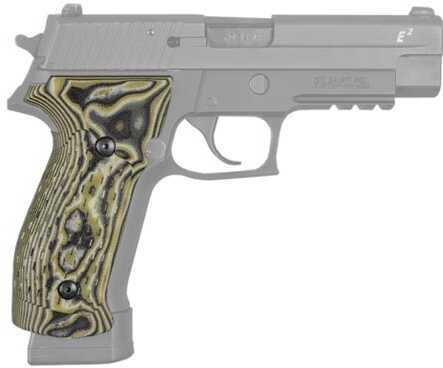 Hogue Sig P226 Grips DA/SA Magrip, Chain Link G-10 G-Mascus Green Md: 23118