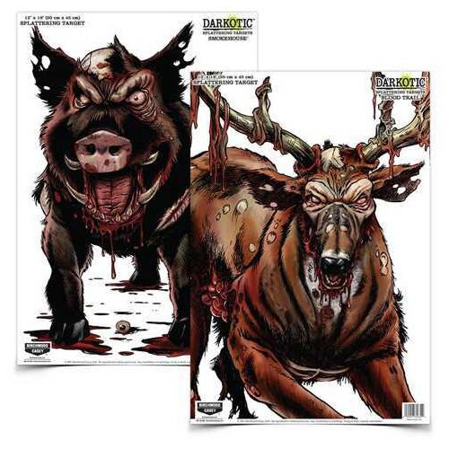 Birchwood Casey Darkotic Combo Smokehouse/Blood Trail (4 of Each) Targets 35627