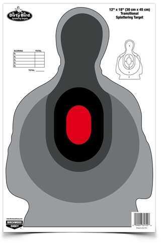 Birchwood Casey Dirty Bird 12" x 18" Transitional Silhouette Target 8 Targets 35727