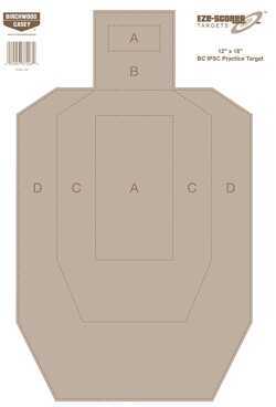 Birchwood Casey Eze-Scorer IPSC Practice 12" x 18" (Per 100) 37018