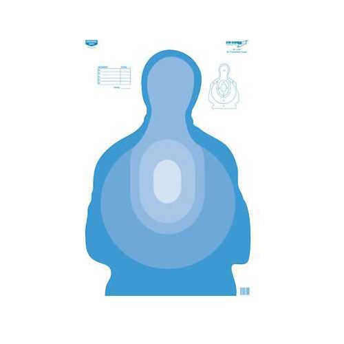 Birchwood Casey Eze-Scorer Target Transitional Blue Paper 23X35 100 Targets 37024