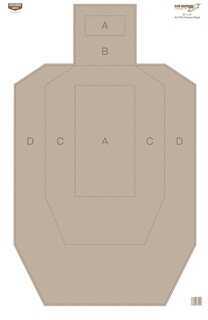 Birchwood Casey Eze-Scorer Target IPSC Practice Paper 23X35 100 Targets 37025