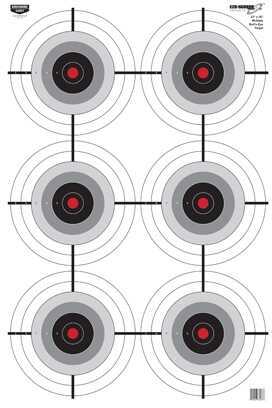 Birchwood Casey Eze-Scorer Multi-Bulls-Eye 23" x 35" Per 100 Md: 37038-img-0