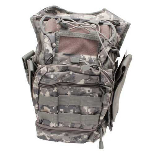 NCSTAR First Responder Utility Bag Nylon Gray Digital Camo MOLLE / PALS Webbing Rear Concealed Carry Pocket Shoulder Str