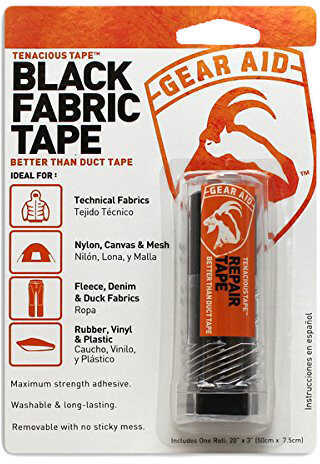 McNett Tenacious Tape Black Fabric Repair 3" x 20" Md: 10689