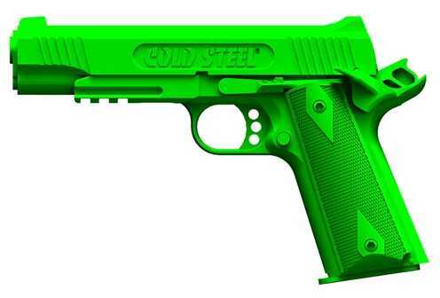 Cold Steel 1911 Cocked & Locked Demonstrator Gun Polypropylene Green Pistol Trainer Hammer Back, Safety On 92RGC11C