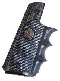 Pachmayr Colt 1911 Grip Charcoal Silvertone Laminate Md: 00433